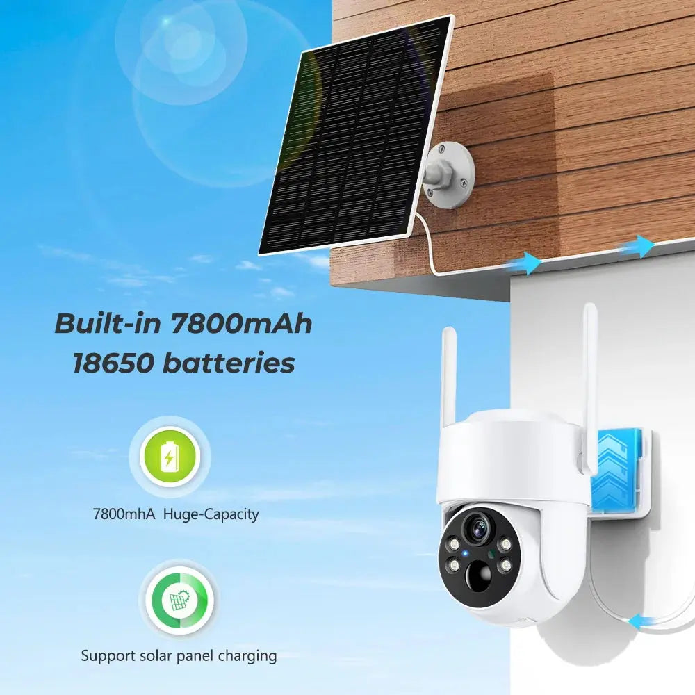 WiFi Solar 4MP Camera