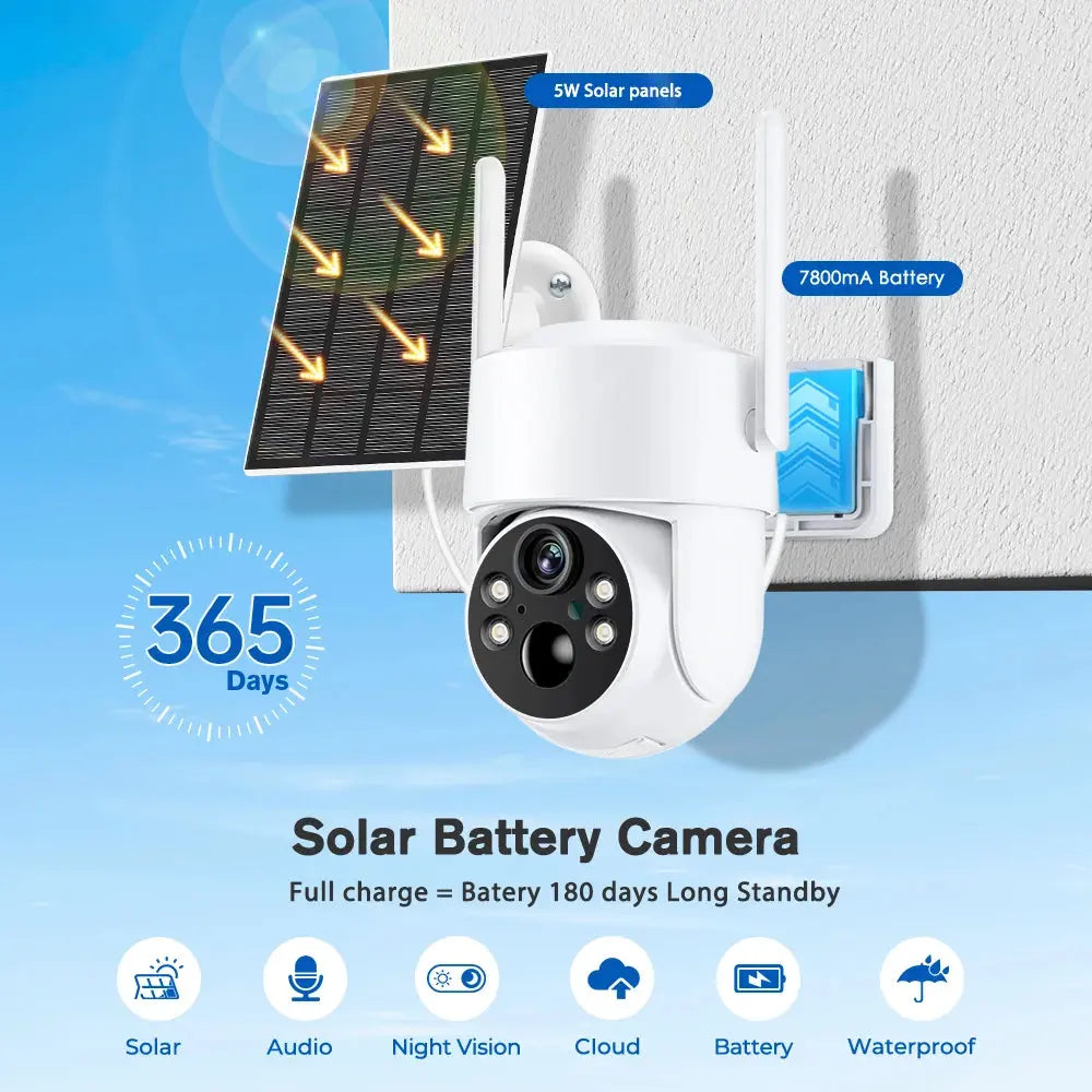 WiFi Solar 4MP Camera