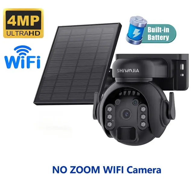 12X Zoom 4G LTE WiFi Solar 8MP Camera