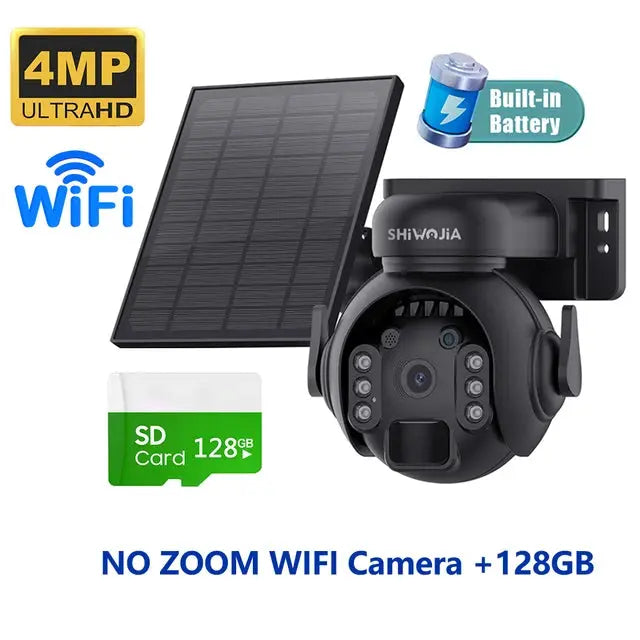 12X Zoom 4G LTE WiFi Solar 8MP Camera