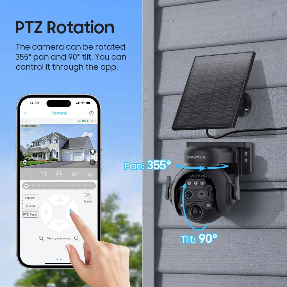 12X Zoom 4G LTE WiFi Solar 8MP Camera