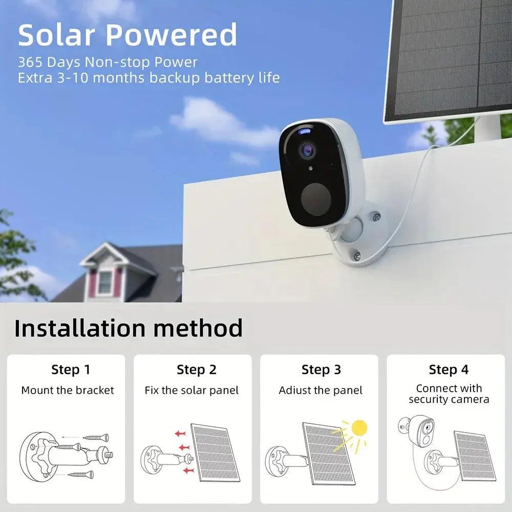 Solar Powered Wifi 3MP Camera